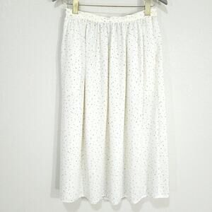 Josephine Vintage Skirt Womens Size Small  Cream Confetti Novelty Print …